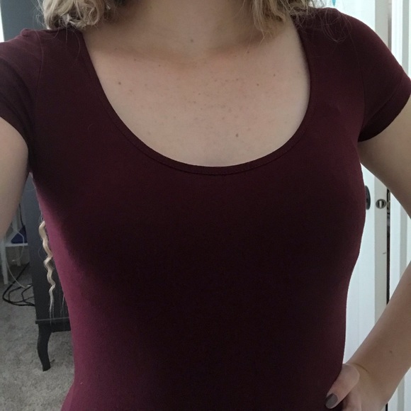 H&M Bodycon Maroon Dress - Picture 5 of 8